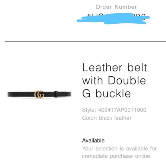 Gucci GG Leather belt - Picture 5 of 5